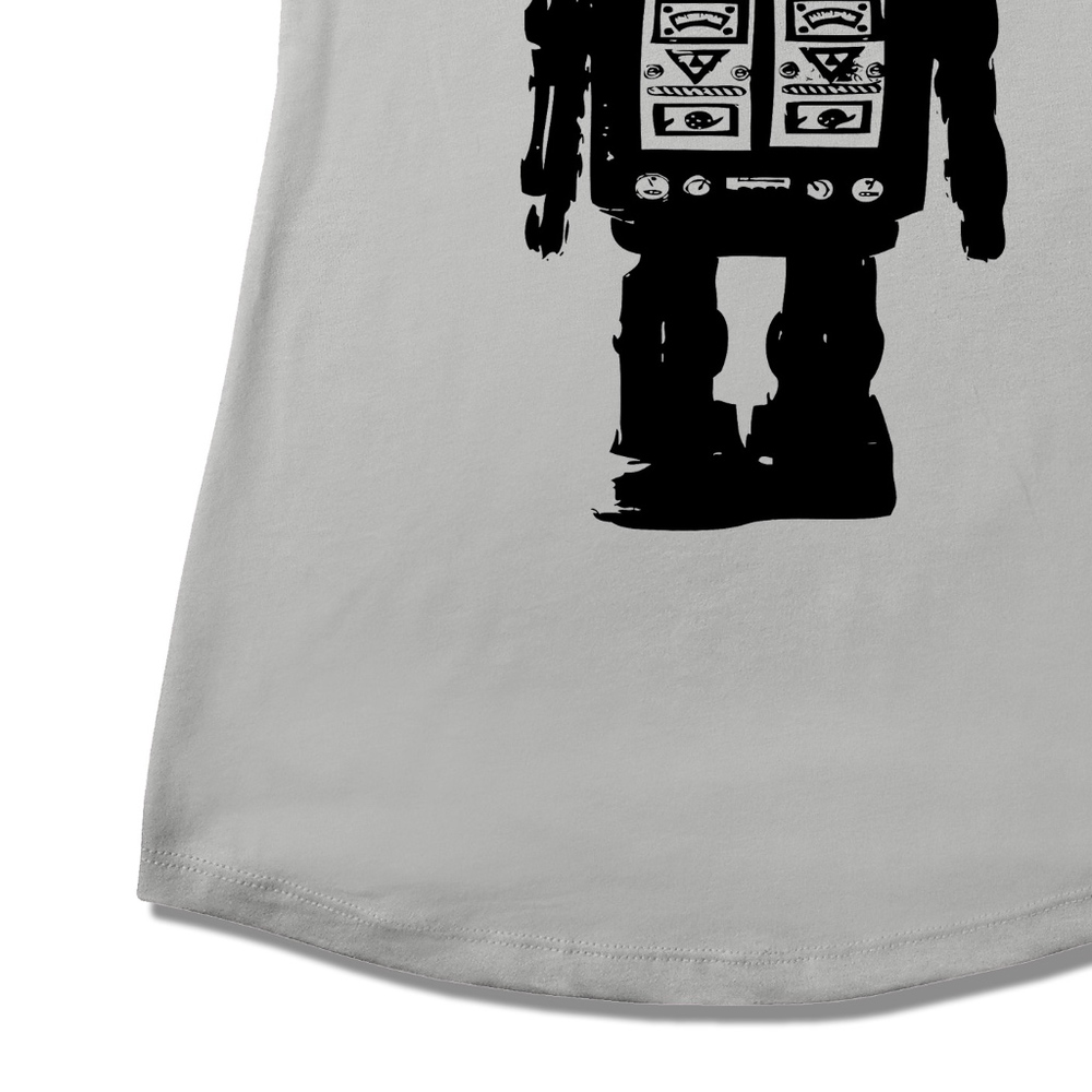 💕 Futuristic Robot Racerback Tank Top Soft - Picture 5 of 8